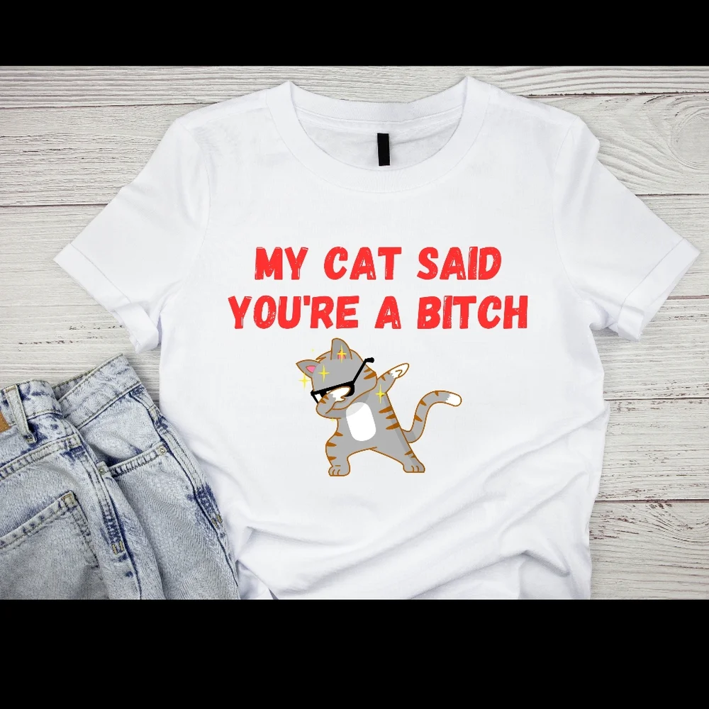 Black Cat Graphic T-Shirt